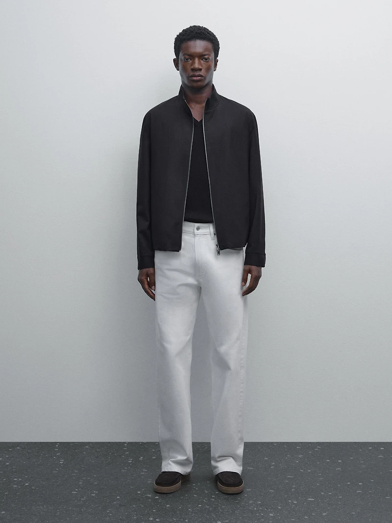 Wool blend jacket
