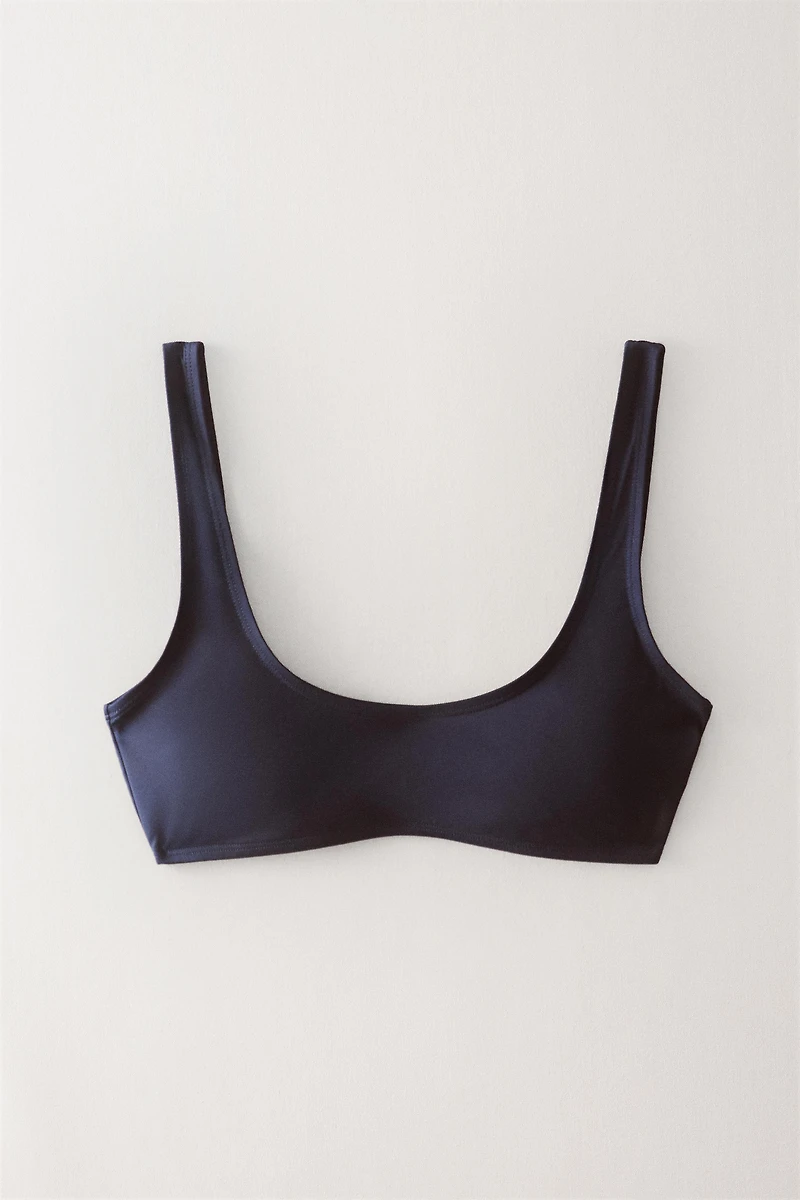 TOP BIKINI PLAGE DÉCOLLETÉ ROND
