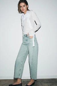 ZW COLLECTION MID-RISE RELAXED ANKLE JEANS