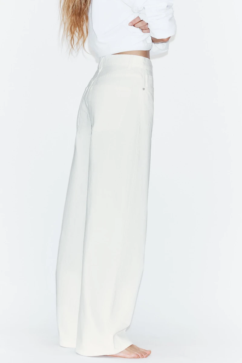 JEAN TRF EXTRA WIDE LEG TAILLE HAUTE