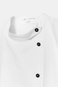 ZW COLLECTION BUTTON POPLIN SHIRT