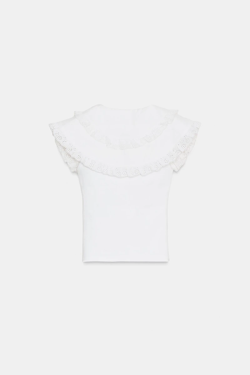 PETER PAN COLLAR T-SHIRT