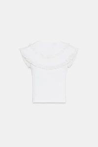 PETER PAN COLLAR T-SHIRT