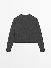 100% cashmere long sleeve cardigan