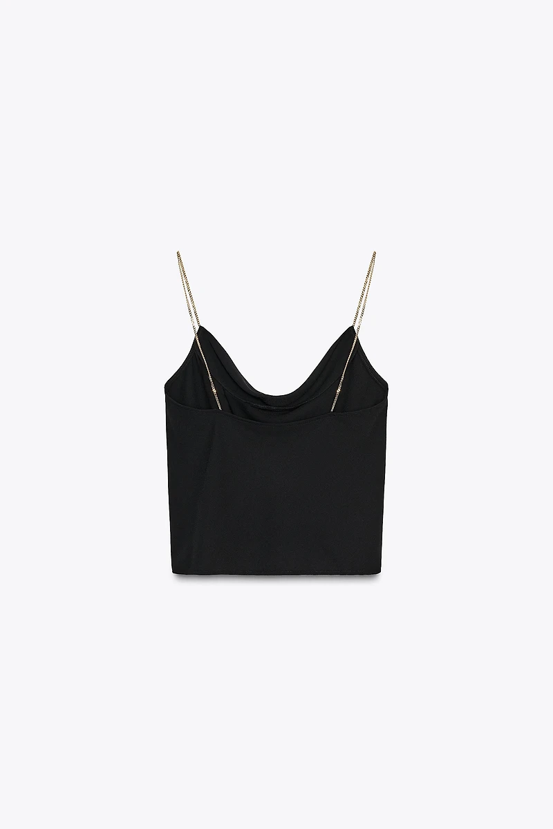 CHAIN STRAP LINGERIE TOP