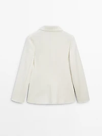 Fine wool blend blazer