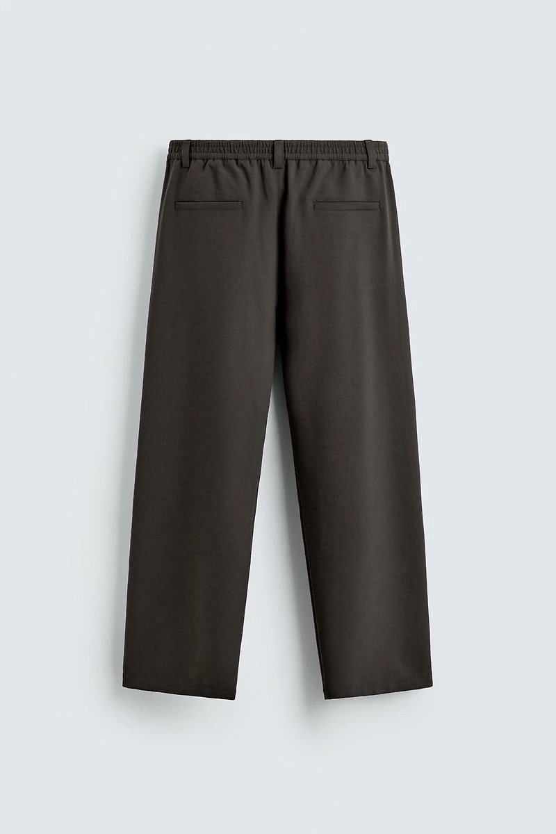 PANTALON PLIS COUPE DÉCONTRACTÉE