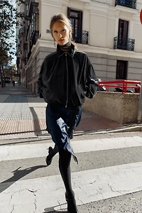 BLOUSON BOMBER EN VELOURS