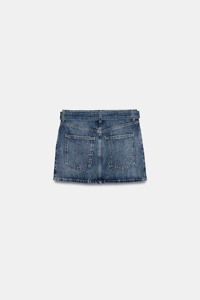ZW COLLECTION DENIM MINI SKIRT
