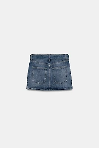 ZW COLLECTION DENIM MINI SKIRT