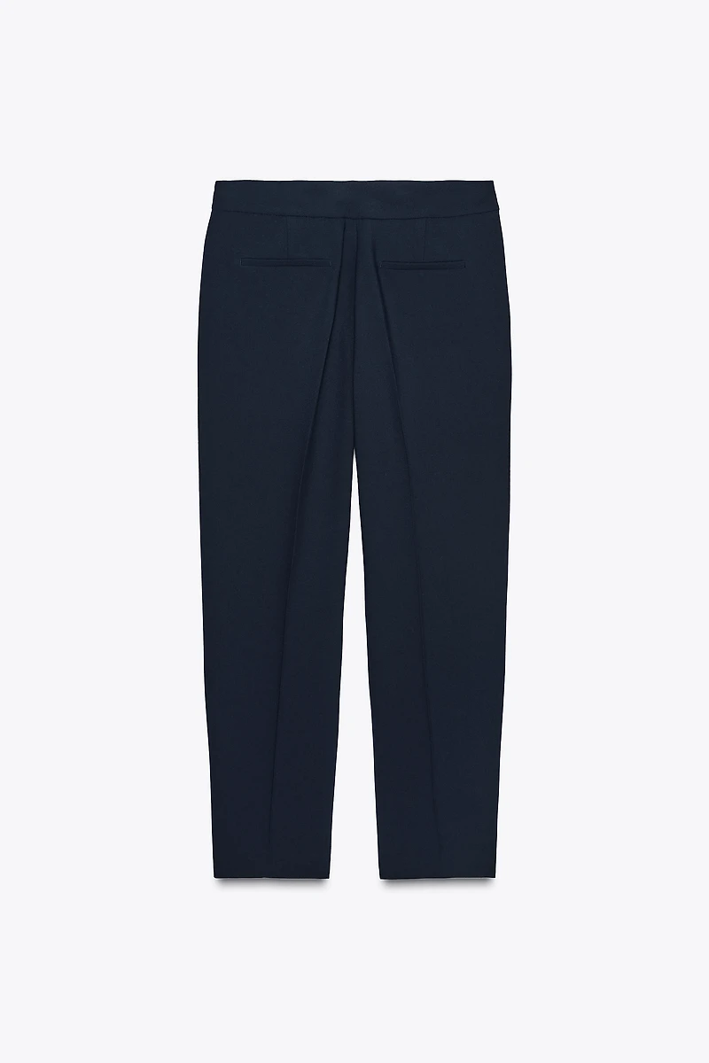 HIGH-WAISTED SLIM PANTS