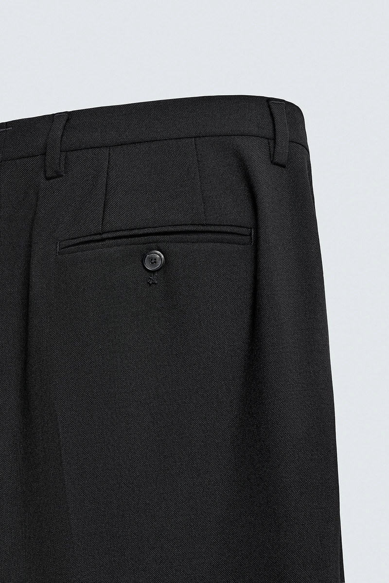 100% WOOL SUIT PANTS