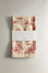 SET OF COTTON CHRISTMAS COUNTRYSIDE HOUSE KITCHEN TOWELS (SET OF 2)