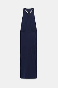 ROBE MI-LONGUE AVEC DÉCOR