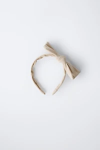 PIQUÉ BOW HEADBAND