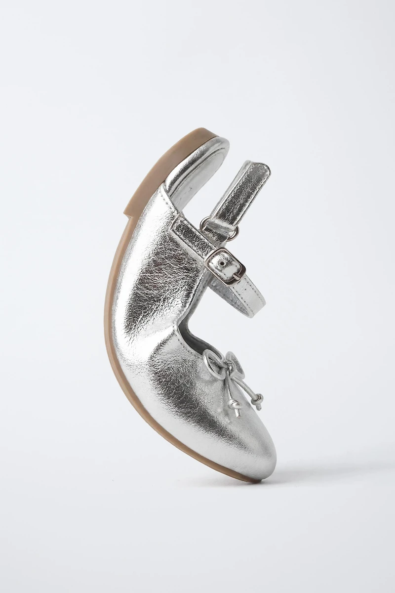 METALLIC SLINGBACK FLATS