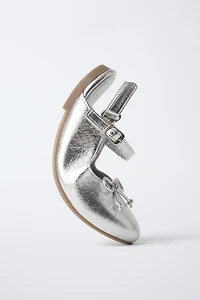 METALLIC SLINGBACK FLATS