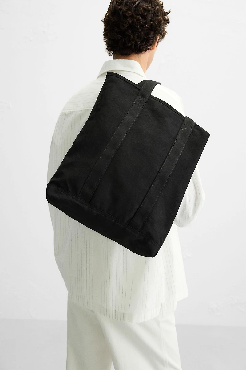WOVEN SHOPPER BAG