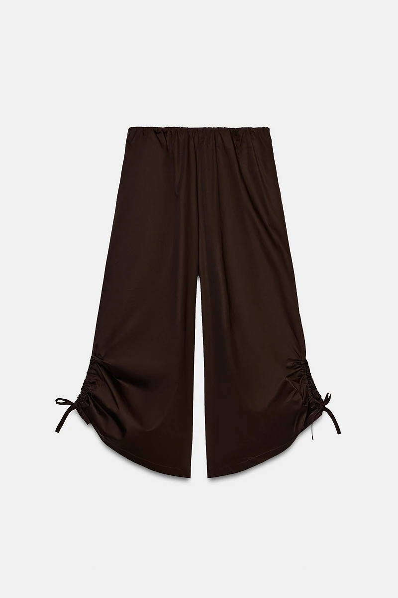 ADJUSTABLE HEM CULOTTE PANTS