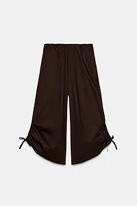 ADJUSTABLE HEM CULOTTE PANTS