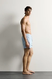 STRIPED MID-LENGTH SWIMSUIT