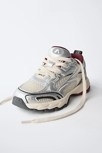 METALLIC ATHLETIC SNEAKERS