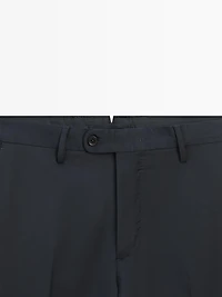 Pantalon de costume en laine froide