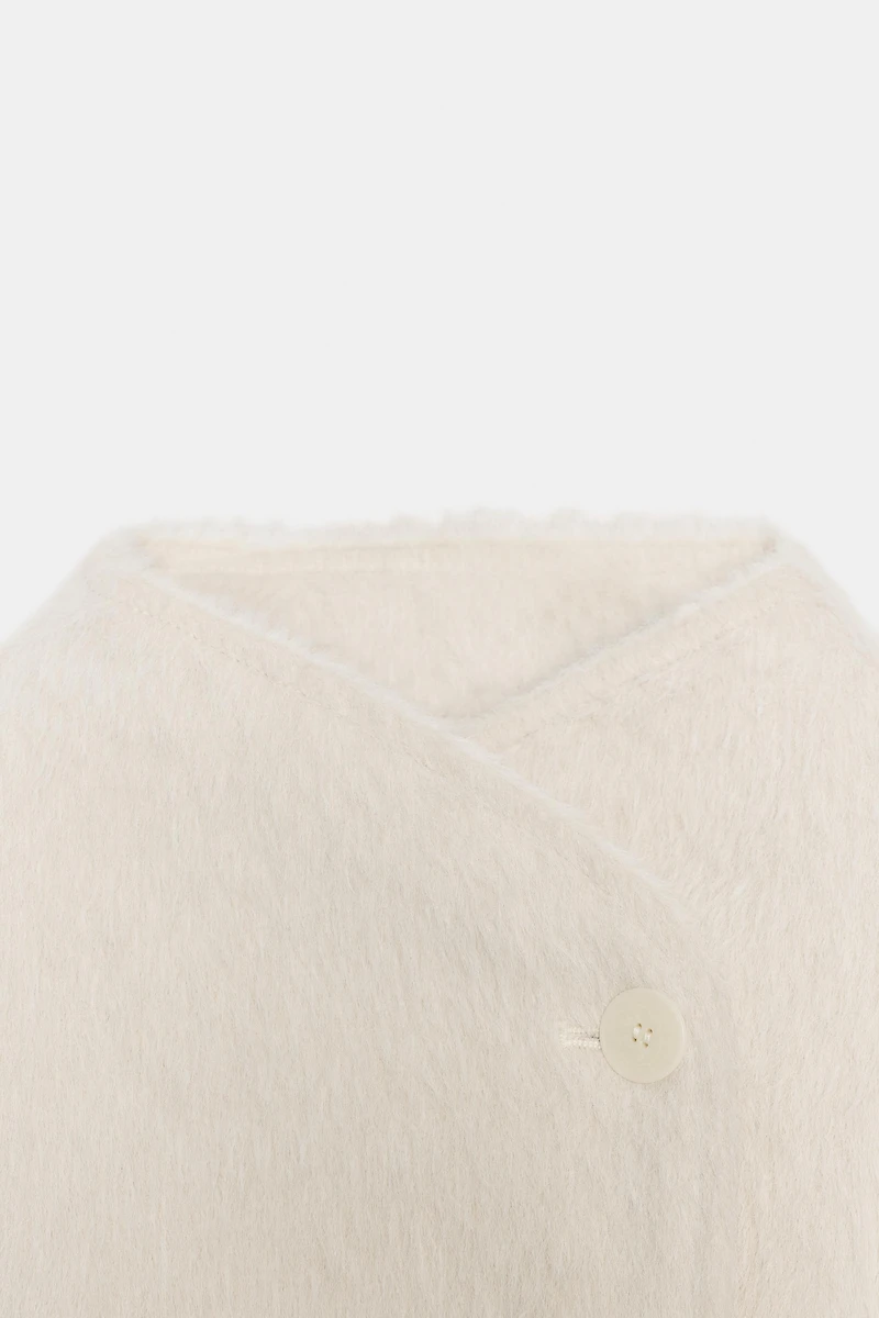 BLOUSON EFFET FOURRURE CROISÉ