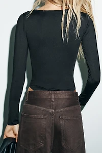 LACE POLYAMIDE BODYSUIT
