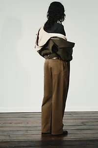 LOW-RISE CHINO PANTS