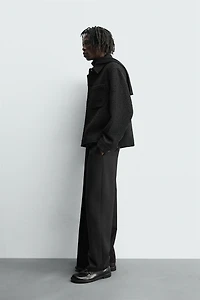 TEXTURED POCKET OVERSHIRT