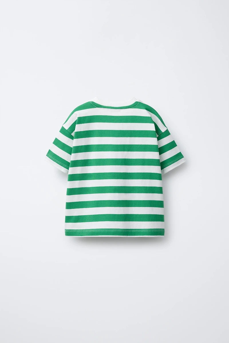 STRIPE PRINT T-SHIRT