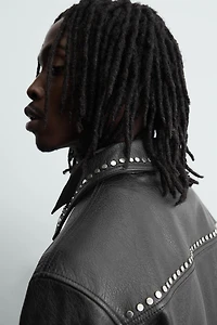 STUDDED LEATHER JACKET