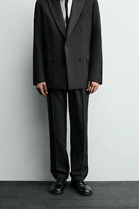 PLEATED SUIT PANTS