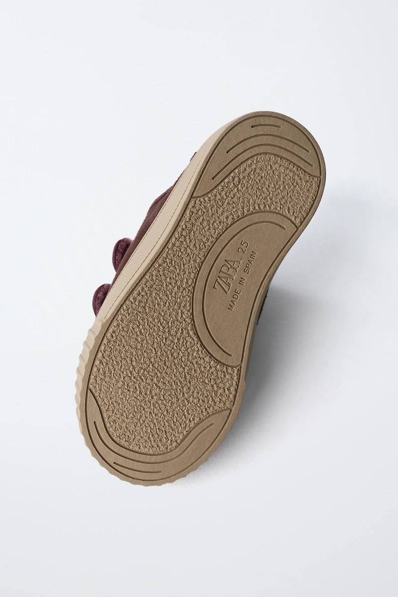 SPLIT LEATHER SNEAKERS