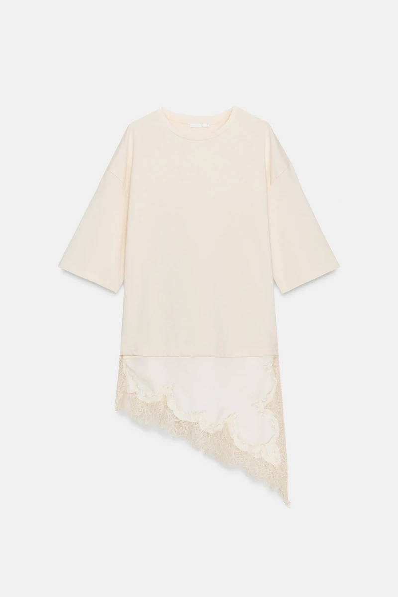 COMBINATION LACE T-SHIRT