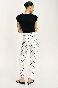 HIGH-WAISTED POLKA DOT PANTS