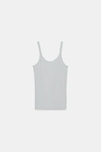 RIBBED STRAP TOP