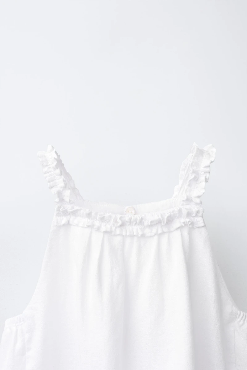 LINEN BLEND HALTER TOP