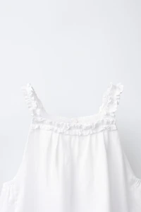 LINEN BLEND HALTER TOP