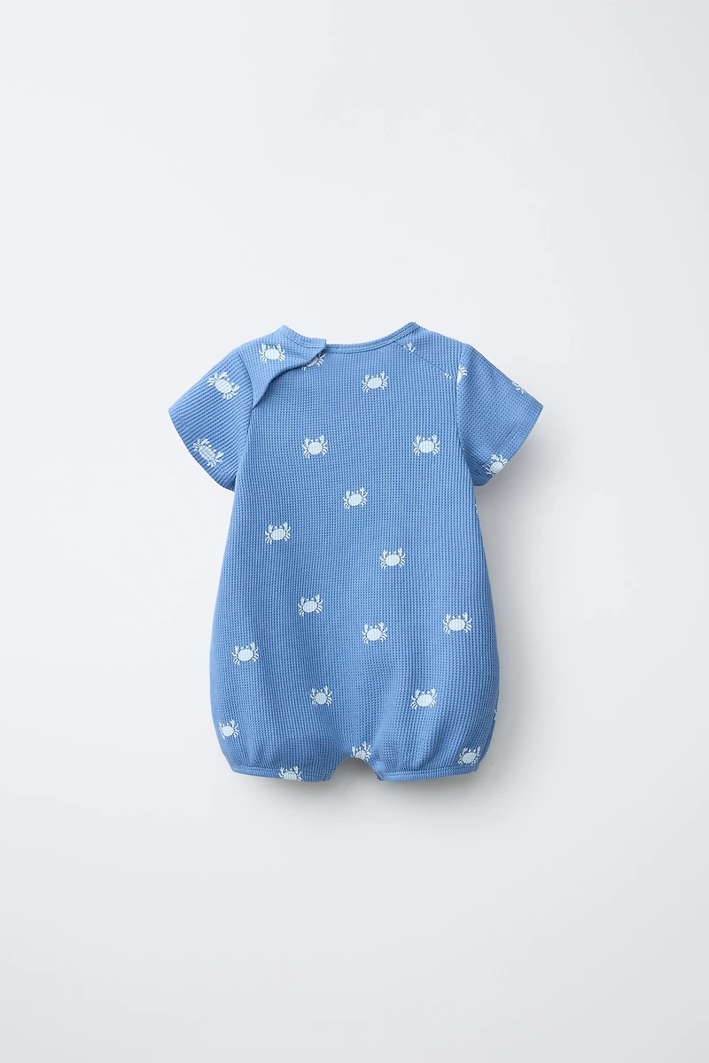 CRAB TEXTURED ROMPER