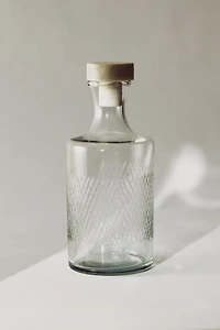 ENGRAVED GLASS BOTTLE
