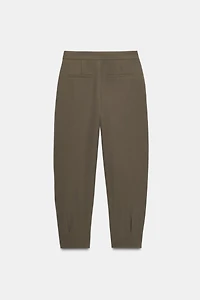 PANTALON CAROTTE À PLIS