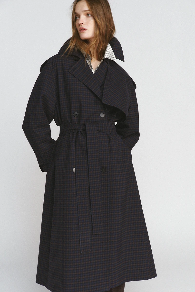 TRENCH À CARREAUX ZW COLLECTION ÉDITION LIMITÉE