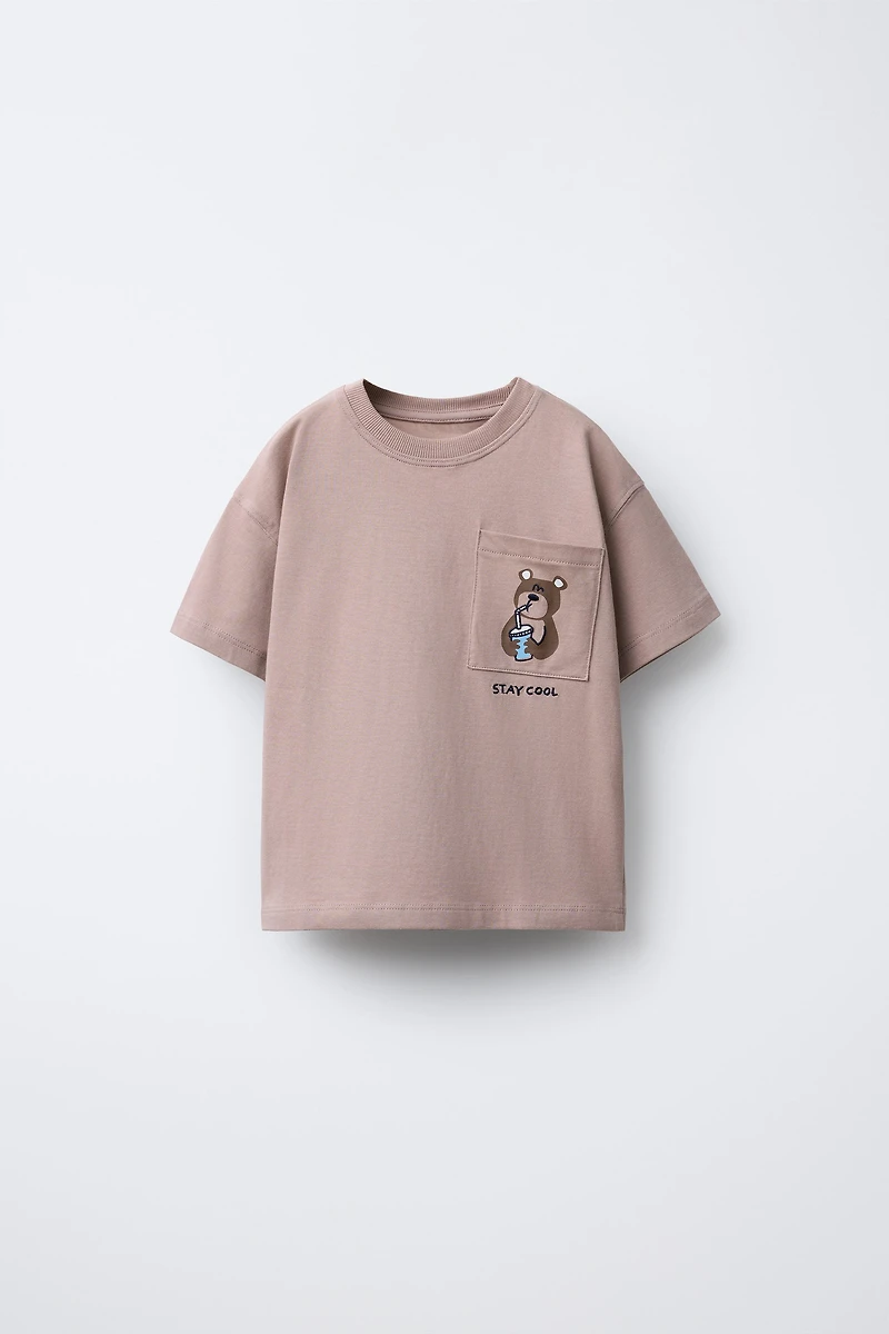 ANIMAL EMBROIDERY T-SHIRT