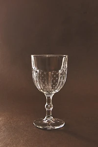 RAISED DESIGN WINE GLASS