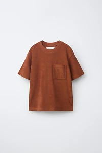 STRIPED TERRYCLOTH T-SHIRT AND SHORTS SET
