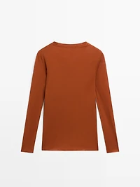 T-shirt léger regular fit à manches longues