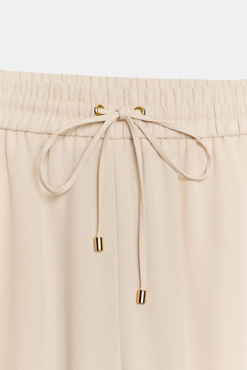 PANTALON FLUIDE À TAILLE ÉLASTIQUE