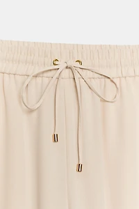 PANTALON FLUIDE À TAILLE ÉLASTIQUE